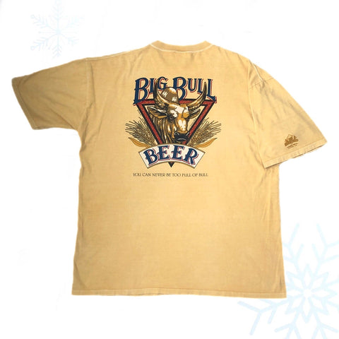Vintage Big Bull Beer Alcohol T-Shirt (XXL)