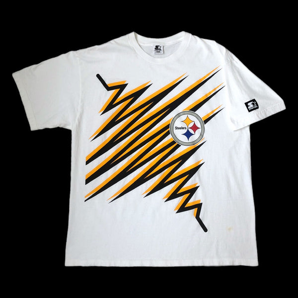 Vintage NFL Pittsburgh Steelers Starter Shockwave T-Shirt (L)