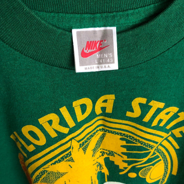 Vintage NCAA FSU Florida State Seminoles Marynell Meadors Basketball Camp Nike T-Shirt (L)