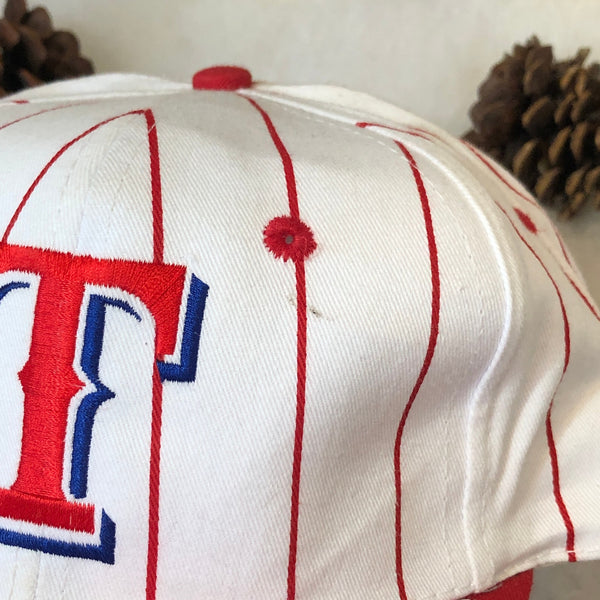 Vintage MLB Texas Rangers Drew Pearson Pinstripe Twill Snapback Hat