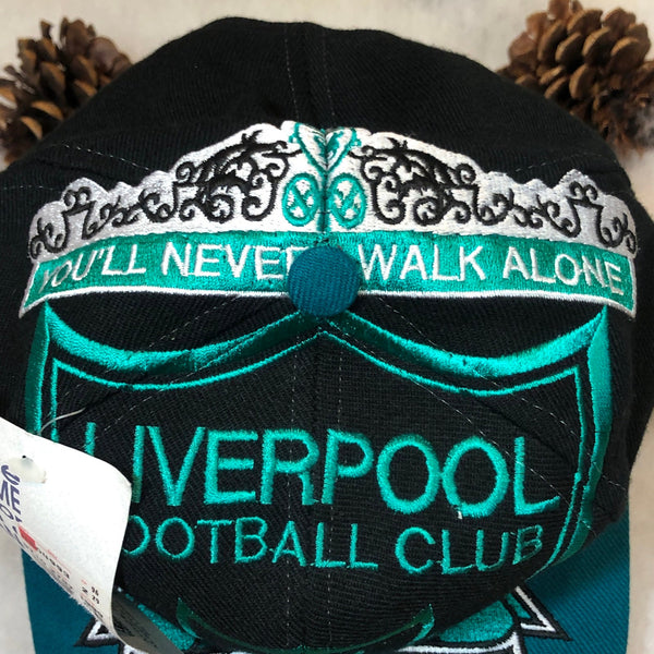 Vintage Deadstock NWT Liverpool FC Soccer The Game Big Logo Wool Snapback Hat