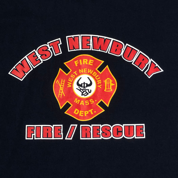 Vintage West Newbury Massachusetts Fire Rescue T-Shirt (L)