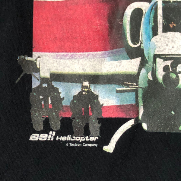 Vintage Bell Helicopters USA Bald Eagle Long Sleeve Shirt (XL)