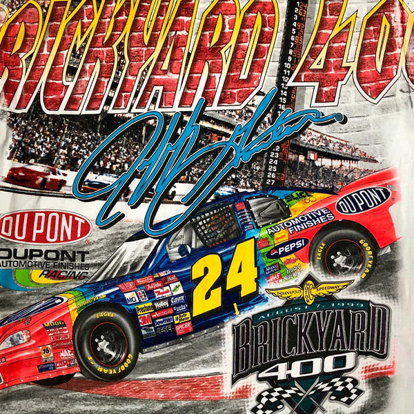 Vintage NASCAR Jeff Gordon 1999 Brickyard 400 All Over Print AOP T-Shirt (M)