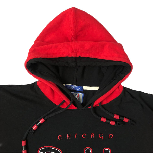 Vintage NBA Chicago Bulls Starter Bubble Script T-Shirt Hoodie (L)