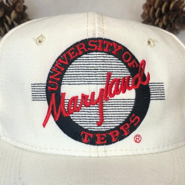 Vintage NCAA Maryland Terrapins The Game Circle Logo Wool Snapback Hat