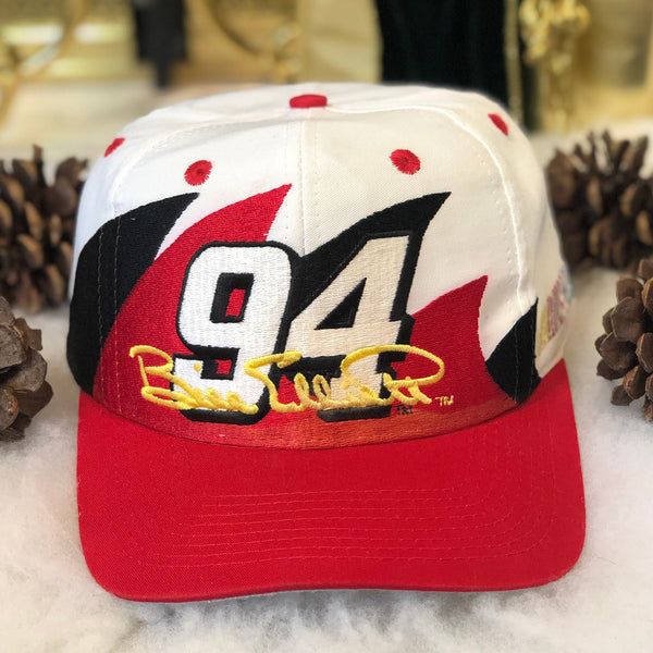 Vintage NASCAR Bill Elliott McDonald's Racing Logo 7 Double Sharktooth Twill Snapback Hat