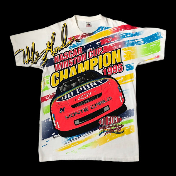 Vintage 1995 NASCAR Champion Jeff Gordon All Over Print AOP T-Shirt (L)