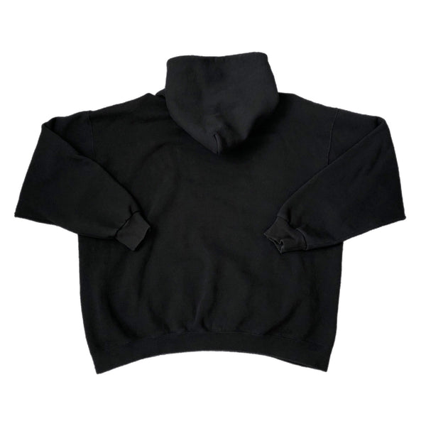 Vintage 90s Nike Center Swoosh Logo Black Hoodie Sweatshirt (XL)