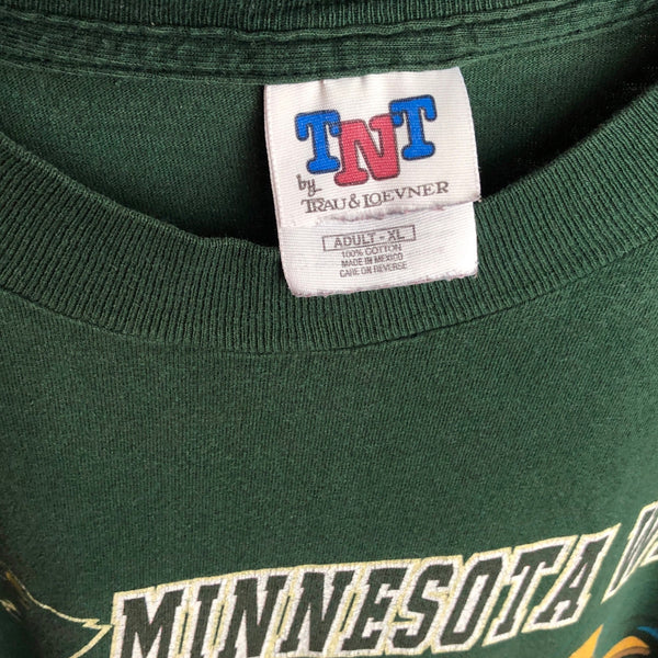 Vintage 2000 NHL Minnesota Wild Looney Tunes Taz T-Shirt (XL)