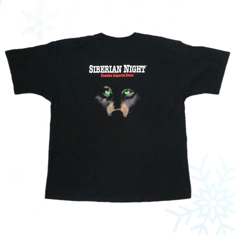 Vintage Thirsty Dog Brewing Company Siberian Night Russian Imperial Stout Wolf T-Shirt (XXL)