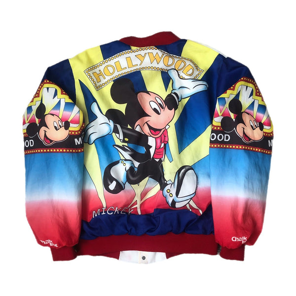 Vintage Disney Mickey Mouse Hollywood Mickey Chalk Line Fanimation Jacket (L)