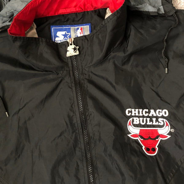 Vintage NBA Chicago Bulls Starter Lightweight Windbreaker Jacket (XL)