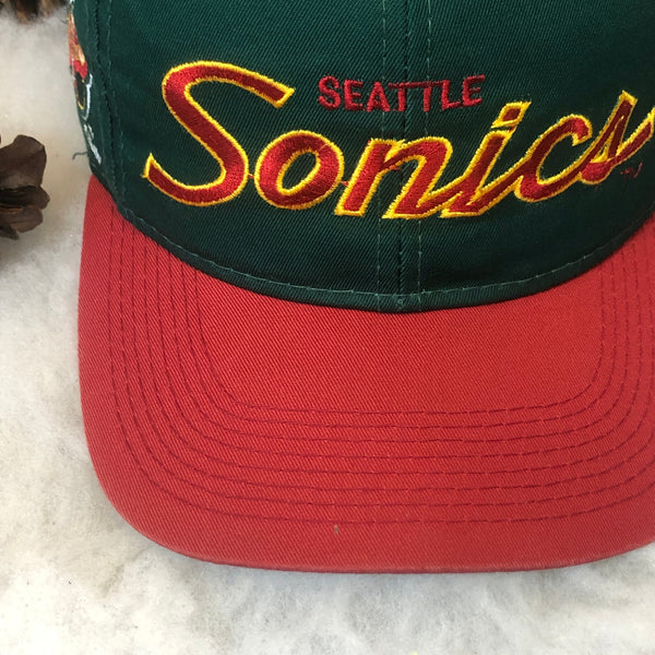 Vintage NBA Seattle Supersonics Sports Specialties Script Twill Snapback Hat