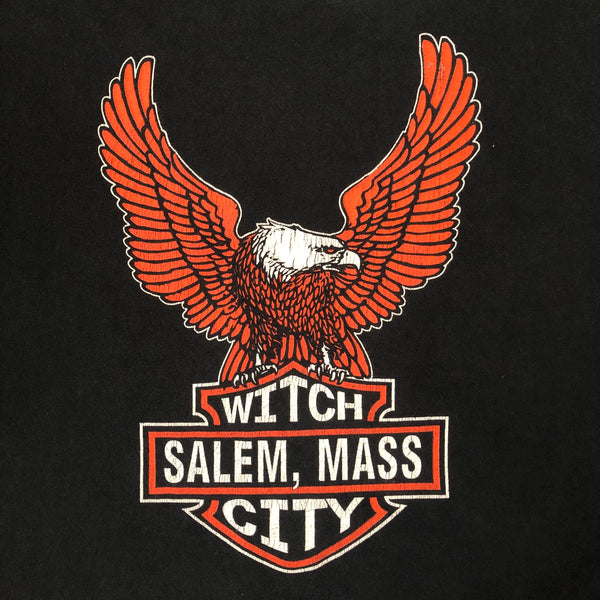 Vintage Witch City Salem Massachusetts Harley-Davidson Parody Long Sleeve Shirt (XL)