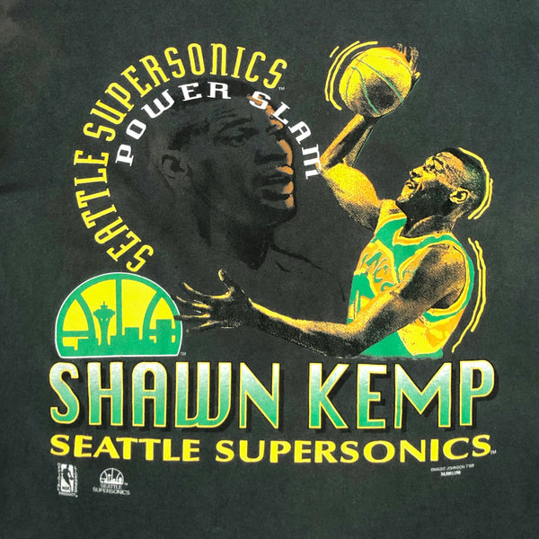 Vintage NBA Seattle Supersonics Shawn Kemp Magic Johnson T's T-Shirt (L)