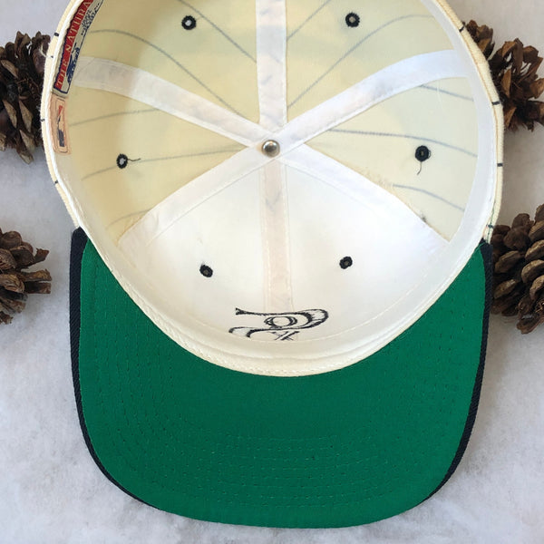 Vintage MLB Chicago White Sox Starter Pinstripe Wool Snapback Hat