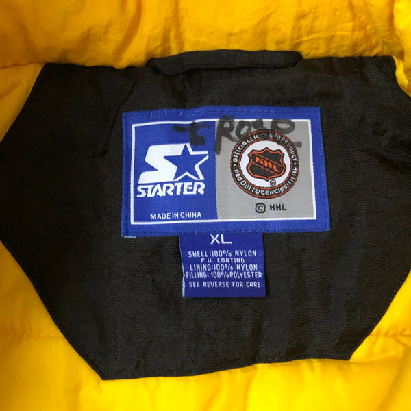 Vintage NHL Boston Bruins Starter Puffer Jacket (XL)