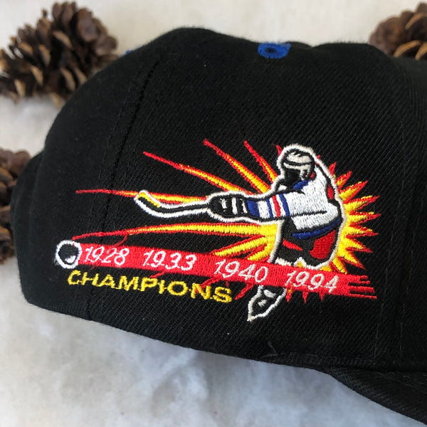 Vintage NHL New York Rangers Annco Championships Wool Snapback Hat
