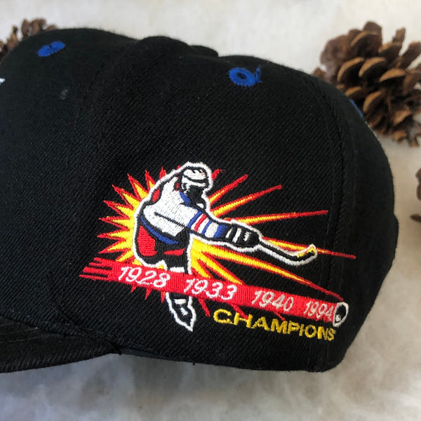 Vintage NHL New York Rangers Annco Championships Wool Snapback Hat