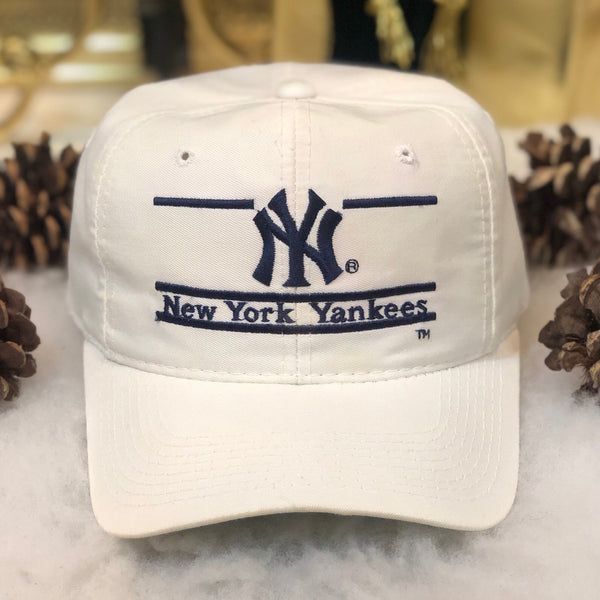 Vintage MLB New York Yankees The Game Split Bar Twill Snapback Hat
