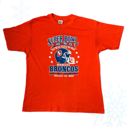 Vintage NFL Denver Broncos Super Bowl XXII 1987 AFC Champions T-Shirt (M)