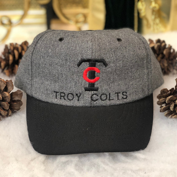 Vintage Troy Colts Michigan High School Melton Wool Snapback Hat