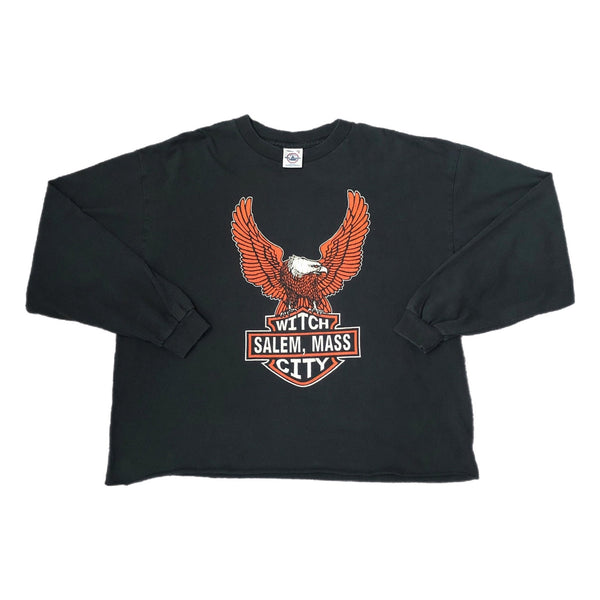 Vintage Witch City Salem Massachusetts Harley-Davidson Parody Long Sleeve Shirt (XL)