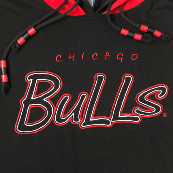 Vintage NBA Chicago Bulls Starter Bubble Script T-Shirt Hoodie (L)