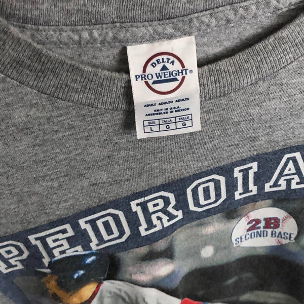 2008 MLB Boston Red Sox Dustin Pedroia Baseball T-Shirt (L)