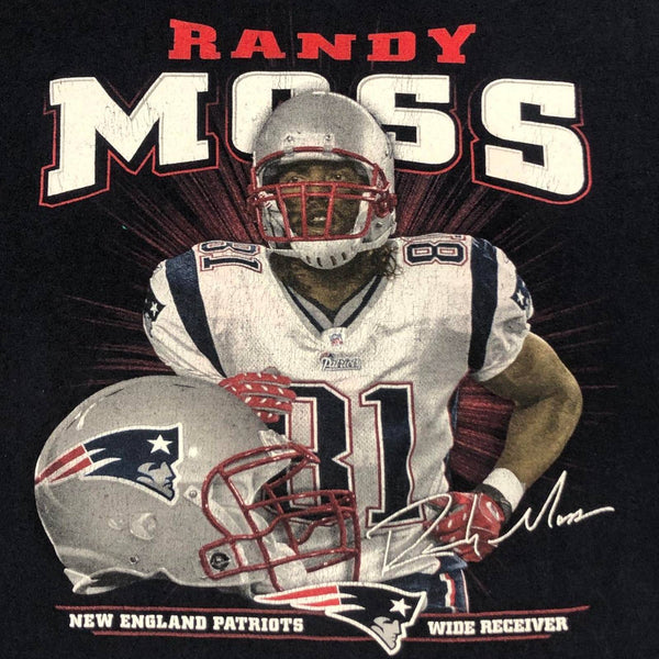NFL New England Patriots Randy Moss Graphic T-Shirt (L)