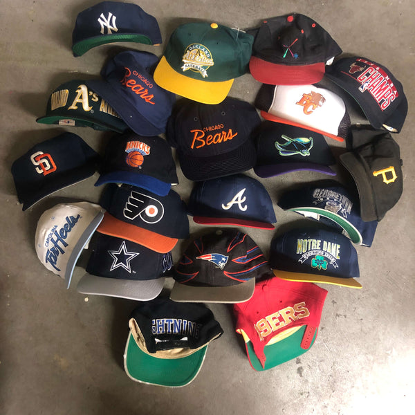 *Broken Snaps* Wholesale Reseller 105 Vintage Snapback Hat Lot