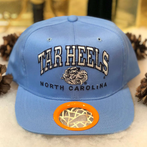 Vintage NCAA UNC North Carolina Tar Heels Basketball Hoop Drew Pearson Twill Snapback Hat