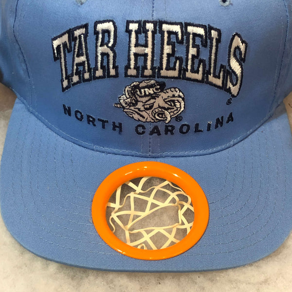 Vintage NCAA UNC North Carolina Tar Heels Basketball Hoop Drew Pearson Twill Snapback Hat