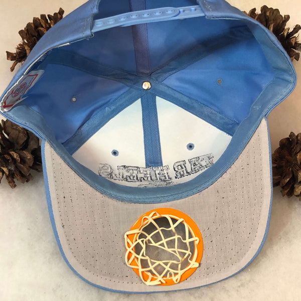 Vintage NCAA UNC North Carolina Tar Heels Basketball Hoop Drew Pearson Twill Snapback Hat