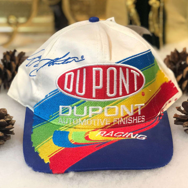 Vintage Deadstock NWT NASCAR Jeff Gordon DuPont Racing Rainbow Splash Twill Snapback Hat