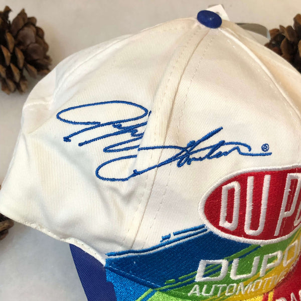 Vintage Deadstock NWT NASCAR Jeff Gordon DuPont Racing Rainbow Splash Twill Snapback Hat