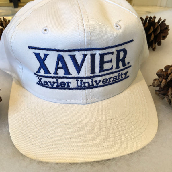 Vintage Deadstock NWOT The Game NCAA Xavier Musketeers Split Bar Snapback Hat