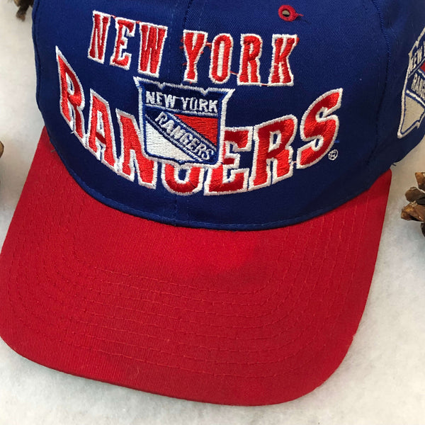 Vintage NHL New York Rangers The G Cap Smile Twill Snapback Hat