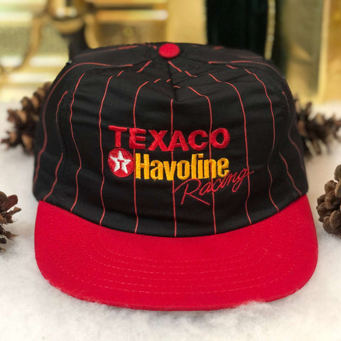 Vintage NASCAR Texcao Havoline Racing Pinstripe Twill Snapback Hat