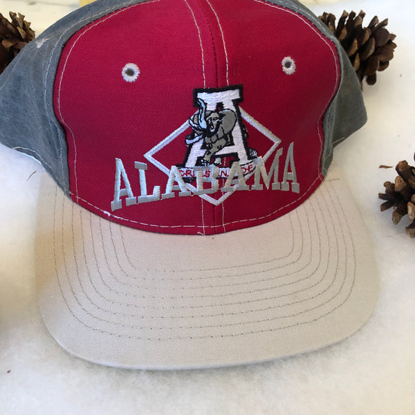 Vintage Deadstock NWOT The Game NCAA Alabama Crimson Tide Colorblocked Snapback Hat