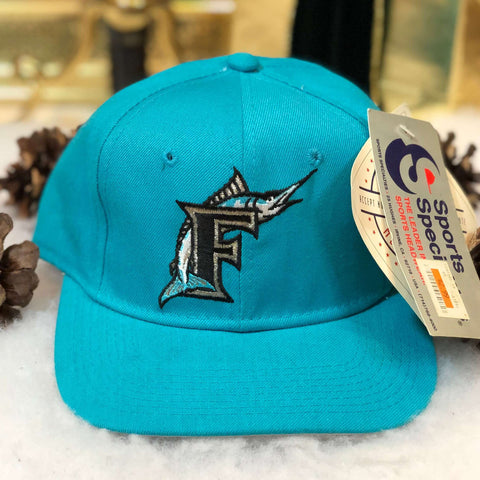 Vintage Deadstock NWT MLB Florida Marlins Sports Specialties Wool Fitted Hat 6 3/4