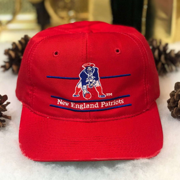 Vintage NFL New England Patriots Annco Split Bar Twill Hat