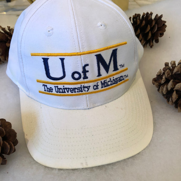 Vintage The Game NCAA Michigan Wolverines Split Bar Snapback Hat