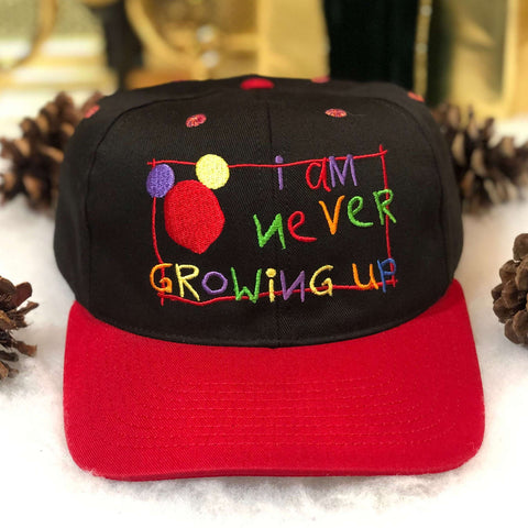 Vintage Disney "I Am Never Growing Up" Snapback Hat