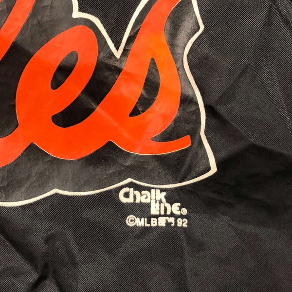Vintage 1992 MLB Baltimore Orioles Chalk Line Bomber Jacket (L)