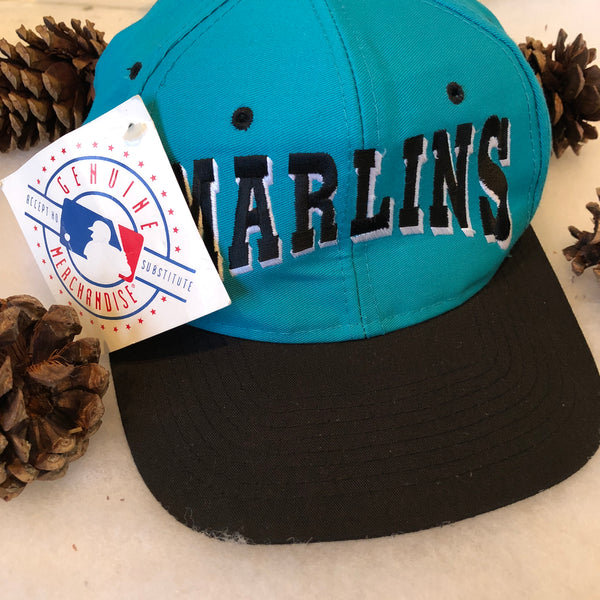 Vintage Deadstock NWT Drew Pearson Twill MLB Florida Marlins Snapback Hat