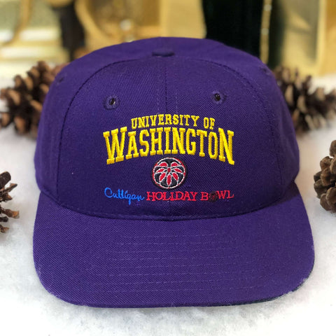 Vintage NCAA Washington Huskies Culligan Holiday Bowl Wool Snapback Hat
