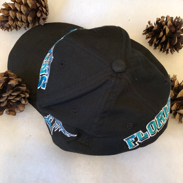 Vintage The G Cap MLB Florida Marlins Wave Snapback Hat