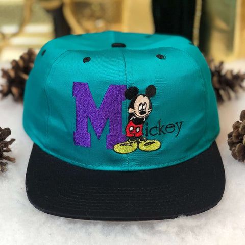 Vintage Disney Mickey Mouse Twill Snapback Hat